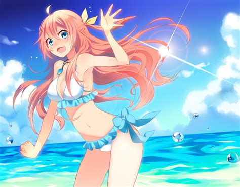 Fond D Cran Illustration Anime Filles Anime Plage Collier Dessin Anim Vocalo De