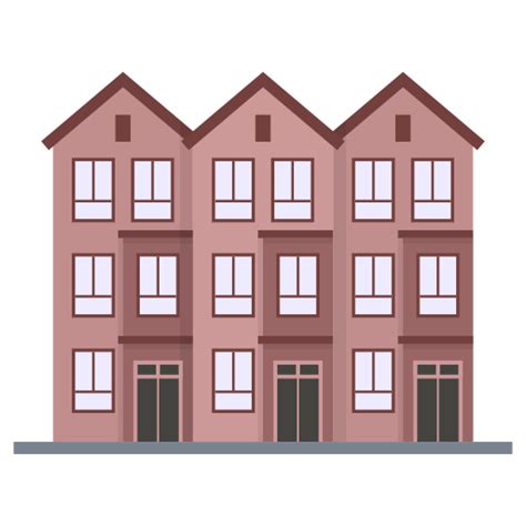 Townhouse Free Buildings Icons