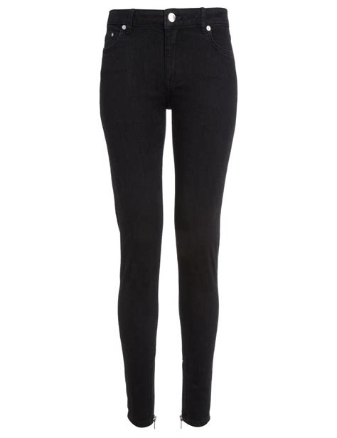 Blk Dnm Black Skinny Jeans 4 In Black Lyst