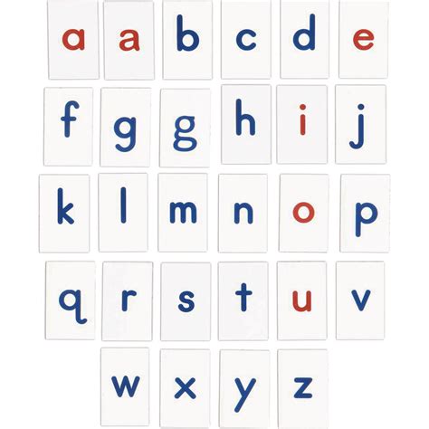 Magnetic Alphabet Letter Tiles With Red Vowels