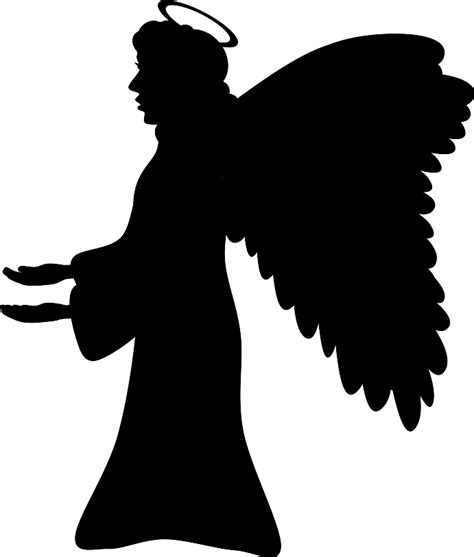 Angels Silhouette Public Domain Vectors