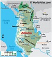 Albania Map / Geography of Albania / Map of Albania - Worldatlas.com
