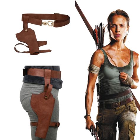 Coslive Tomb Raider Movie Cosplay Lara Croft Belt And Holster Props