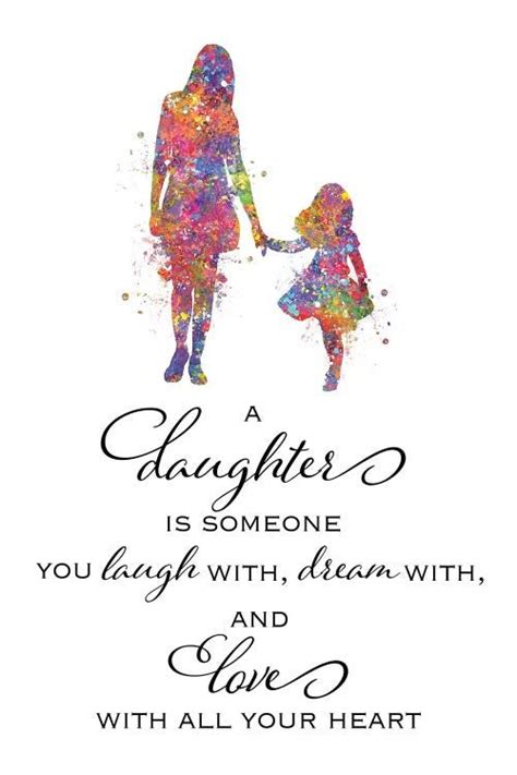 Mother Daughter Quote Art Print By Genefy Art Icanvas Daughter