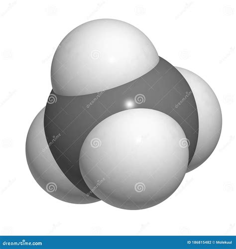 3d Structure Of Methane Molecule Stock Photo 232537074