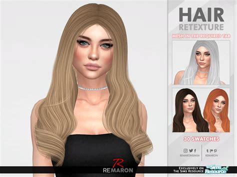 Queen S Layer Hair Retextured By Remaron ~ The Sims Resource Sims 4 Hairs