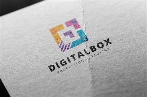 Digital Box Logo By Irussu Codester