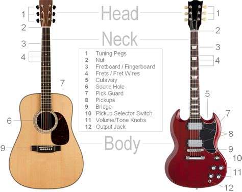 Parts Of The Guitar Clearest Guitar Parts Diagram And Detailed Breakdown