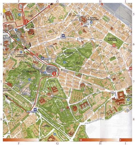 Monumentos En Roma Mapa