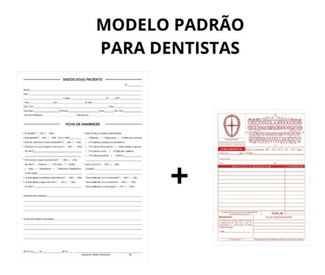 Kit Blocos Ficha Anamnese Blocos Orçamento Dentista INDÚSTRIA GRÁFICA PUGLIESI