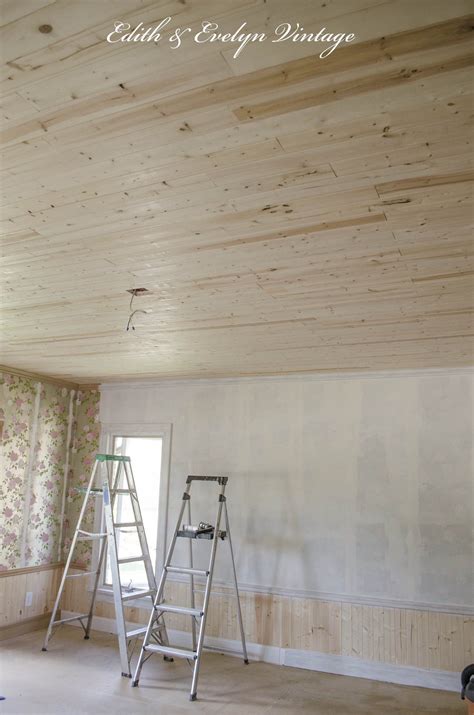 How To Plank A Popcorn Ceiling Home Decor Plank Ceiling Popcorn
