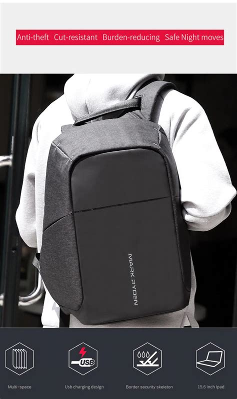 mark ryden multifunction laptop backpack anti theft innovative safe anti theft smart backpack