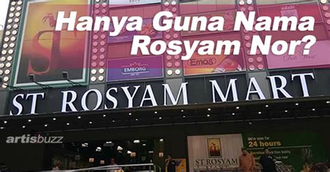Can't wait to borong groceries here, so near to my neighbourhood! Pasar Raya ST Rosyam Mart, Didakwa Guna Nama Rosyam Nor ...