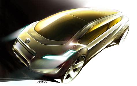vw concept sedan sketch by rodrigo maggi car body design