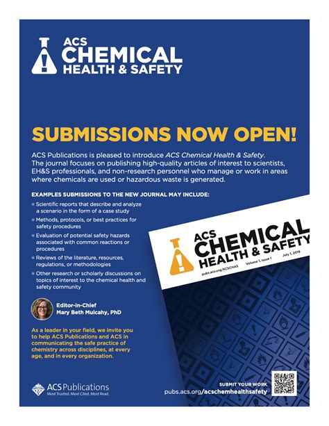 Acs Chemical Health Safety Now Accepting Submissions Acs Division