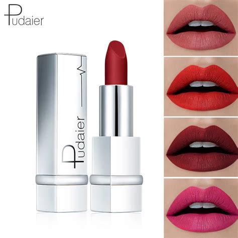 Moisturiser Nutritious Sexy Red Lipstick Velvet Matte Lipstick Batom Makeup Cosmetics Rouge A