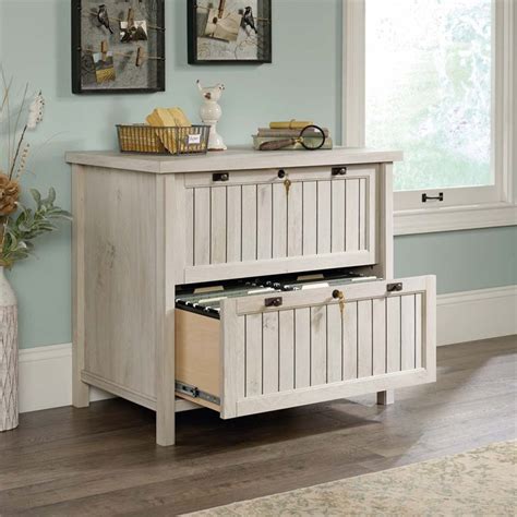Filing cabinets, storage + bookcases. Sauder Costa 3 Shelf File Cabinet Bookcase in Chalked ...
