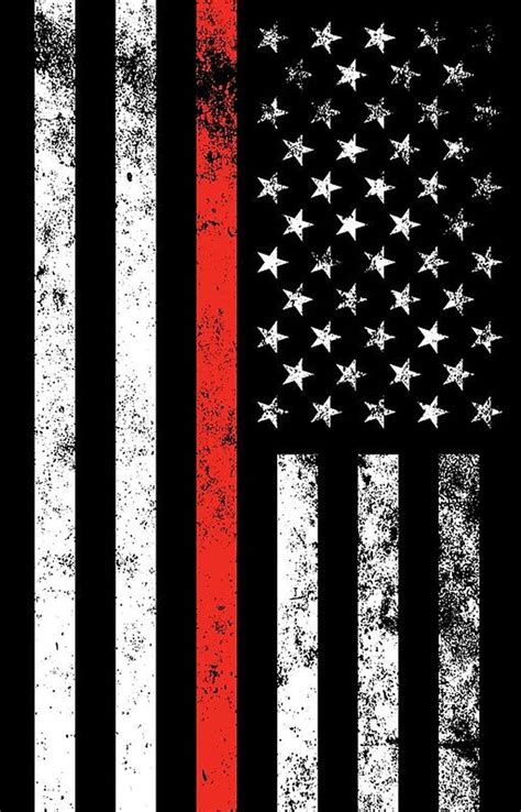 Firefighter Red Line Flag HD Phone Wallpaper Pxfuel