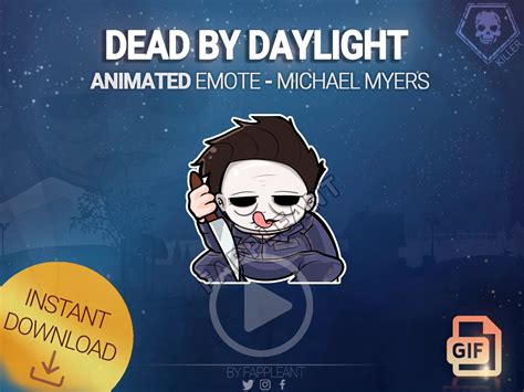 Dbd Animated Emote Michael Myers Teabagging Dead By Daylight Etsy Uk