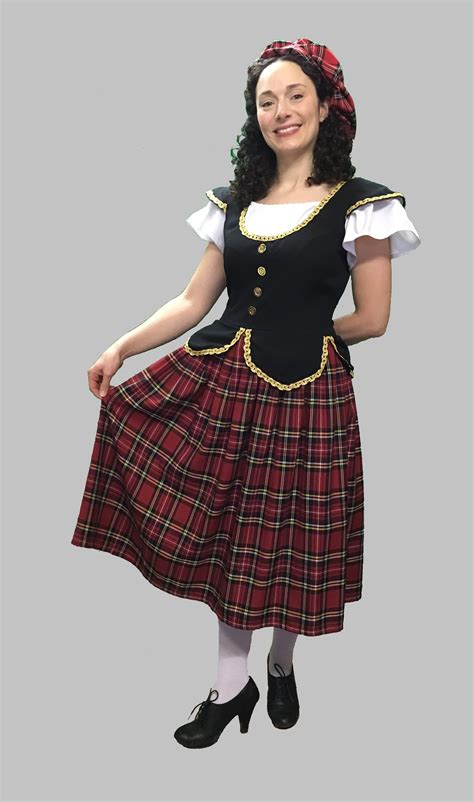 Ladies Scottish Fancy Dress Costume Highland Outfit