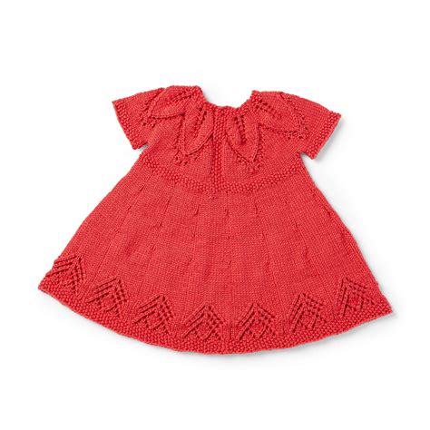 Free Fairy Leaves Knit Dress Pattern Mary Maxim Ltd