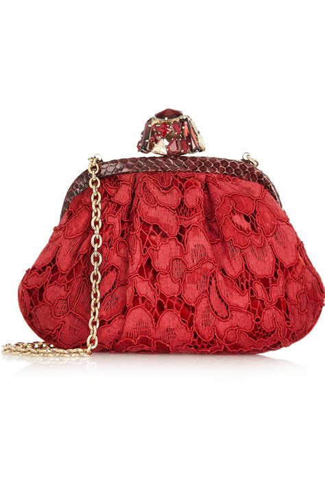 Lyst Dolce And Gabbana Miss Dea Small Ayerstrimmed Lace And Velvet