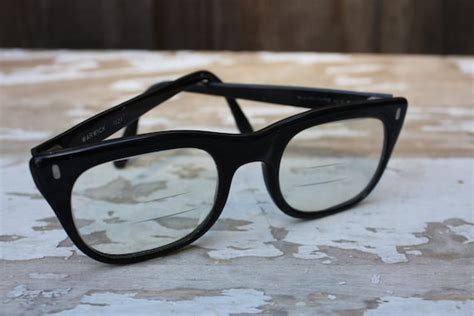 vintage black frame buddy holly eyeglasses