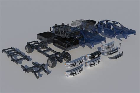 Ford F 250 Supercab 3d Model 3d Printable Cgtrader