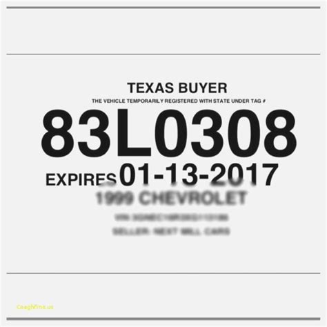 46 Texas Temporary Driver License Paper Template Permit Intended