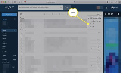 How To Find All Unread Messages In Yahoo Mail