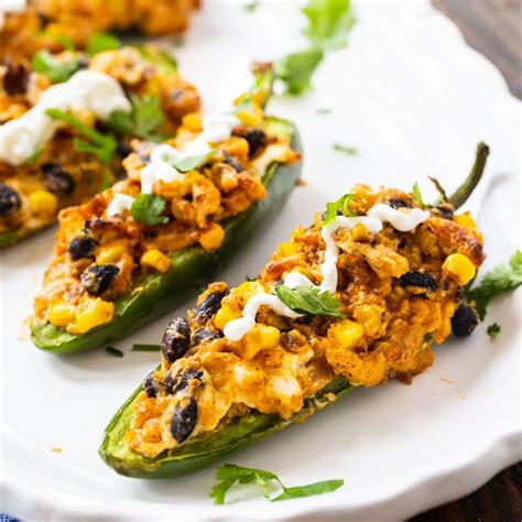 Black Bean And Corn Stuffed Jalapenos Spicy Southern Kitchen