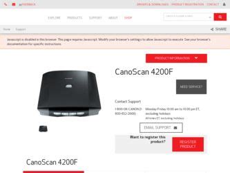 Download drivers, software, firmware and manuals for your canon product and get access to online technical support resources and troubleshooting. Canon CanoScan 4200F Driver and Firmware Downloads