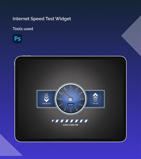 Internet Speed Test Widget On Behance