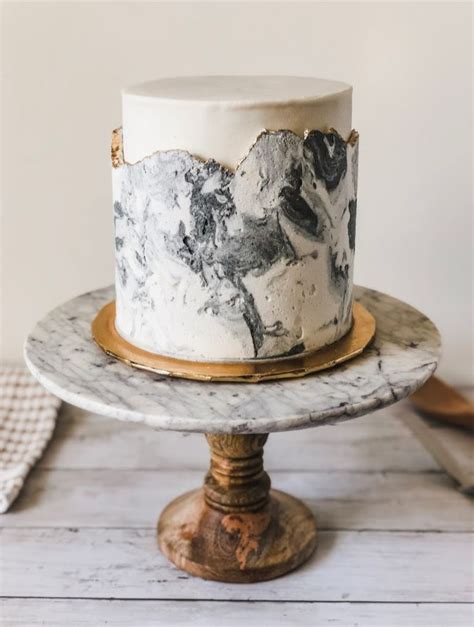 Need Some New Cake Inspiration This Marble Buttercream Cake Is Made From Simple Techniques That
