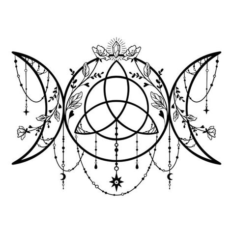Triple Goddess Symbol Illustrations Royalty Free Vector Graphics