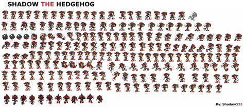 Ashura The Hedgehog Advance Sprites