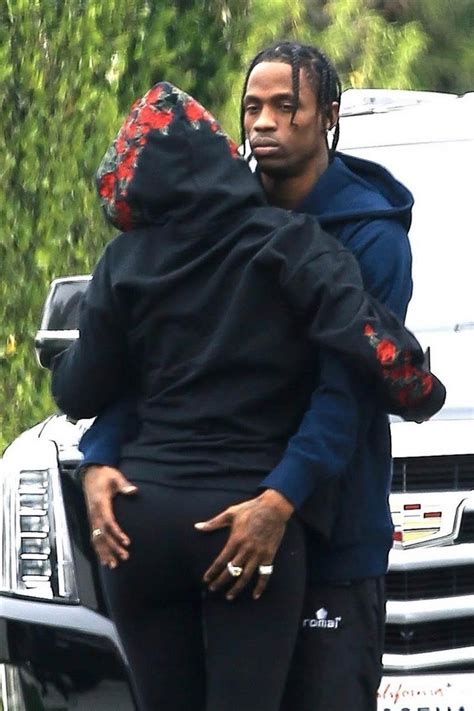 Travis Scott Says Goodbye To Kylie Jenner With A Butt Grab Before So