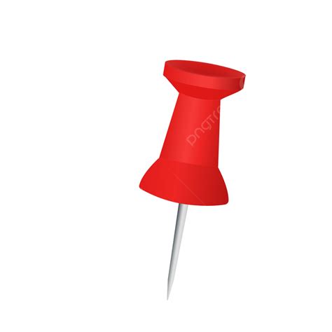 Red Push Pin On Transparent Background Red Pin Pushpin Red Pin