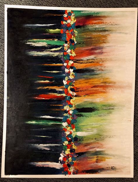 Abstract Oil Pastel Painting Oleo Pastel