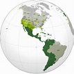 Hispanic America • Map • PopulationData.net