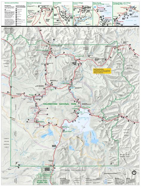 A Map Of Yellowstone National Park London Top Attractions Map