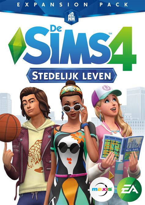 De Sims 4 Stedelijk Leven Officiële Nederlandse Box Art En Logo