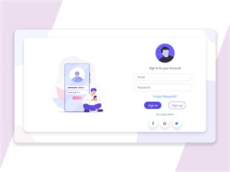 Bootstrap Login Page Template By Mutahar Hafeez On Dribbble