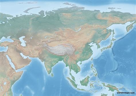 Physical Map Of Asia Asia Map Physical Map Geography Map Images