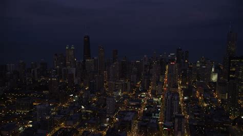 48k Stock Footage Aerial Video Of Downtown Chicago Skyscrapers And