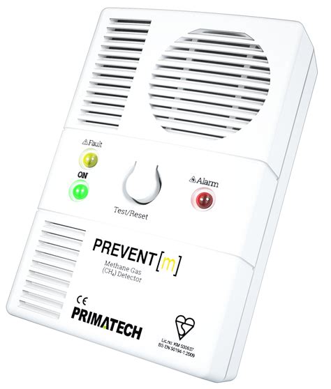 If you suspect carbon monoxide poisoning go into fresh air immediately and get others out of the building, then call your fire department or emergency services for help. PREVENTm - methane gas certified detector from Primatech