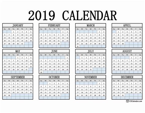 Free Printable Pocket Size Calendars