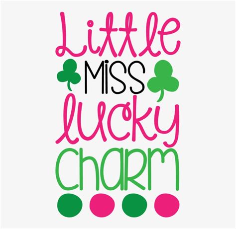 Download Little Miss Lucky Charm Svg Hd Transparent Png