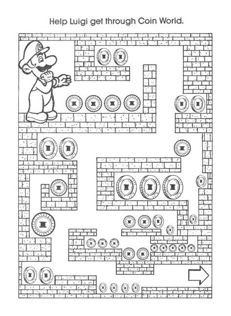 Printable Super Mario Worksheets
