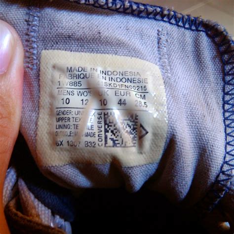 CIRI CIRI Sepatu converse originale faite en indonésie - Akileos